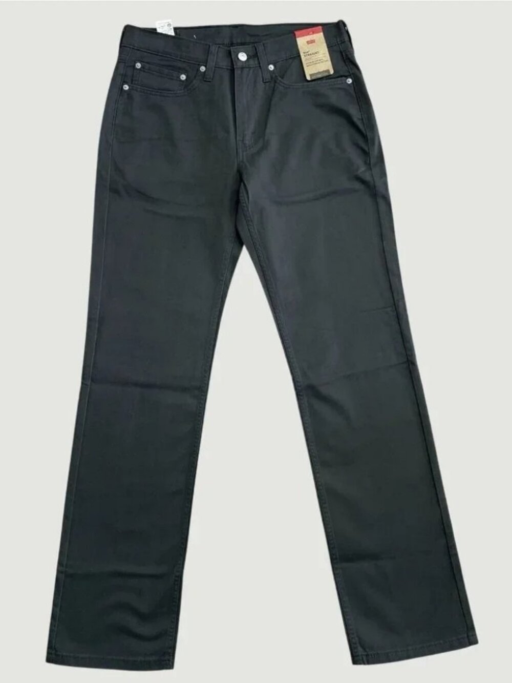 NEW Levis 514 Straight Fit Stretch Pants Mens 36x34 NWT Black Cotton Blend Chino